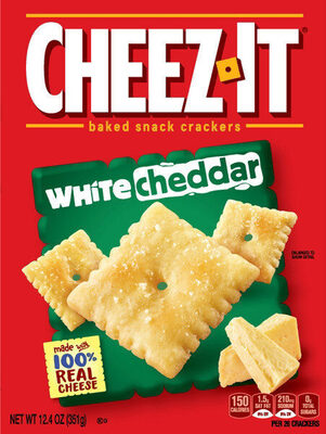 Cheez-It Baked Snack Crackers White Cheddar 7 oz — front of pack