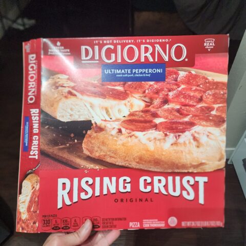 DiGiorno Rising Crust Pizza Pepperoni Family Size — front of pack